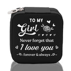 To My Girl Never Forget That I Love You Forever & Always Cotton Canvas Tote Bag Birthday Gift From Mother to Daughter Jewelry Box Gift