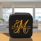 Split Initial and Name Custom Cotton Canvas Tote Bag Personalized Initial Tote Birthday Gift Wedding Gift Jewelry Box Frosted Can Glass Set