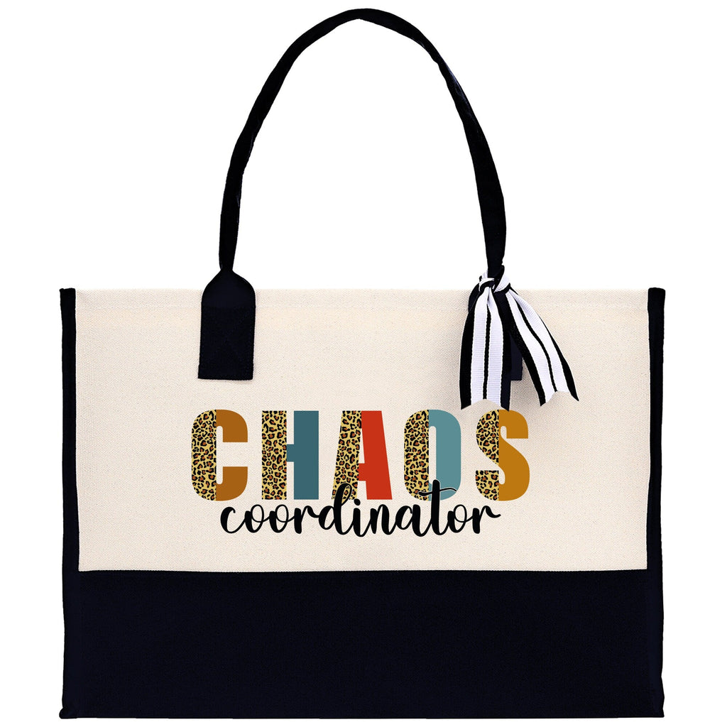 Chaos Coordinator Cotton Canvas Tote Bag Teacher Birthday Tote Bag Teacher Retirement Gift Administrative Professionals Day Gift