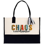 Chaos Coordinator Cotton Canvas Tote Bag Teacher Birthday Tote Bag Teacher Retirement Gift Administrative Professionals Day Gift