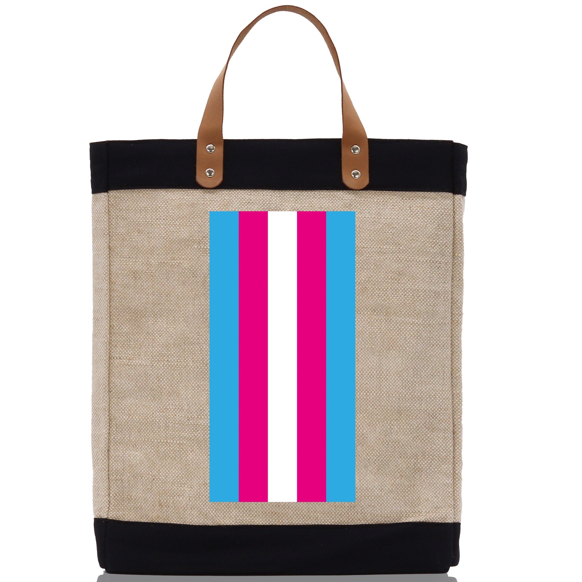 Personalized Monogrammed Canvas Tote Bag Striped Initials Custom Name Beach Bag Bridal Party Gifts Bride Gift Holiday Gift Bag