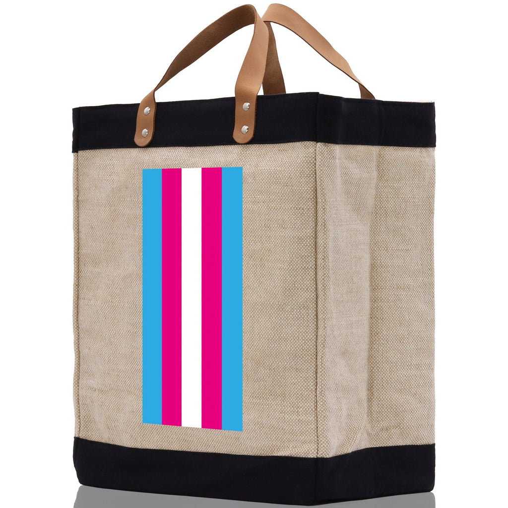 Personalized Monogrammed Canvas Tote Bag Striped Initials Custom Name Beach Bag Bridal Party Gifts Bride Gift Holiday Gift Bag