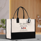 Realtor Tote Bag Personalized Business Tote Bag Custom Real Estate Agent Gift Bulk Business Logo Realtor Swag Real Estate Tote Bag