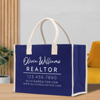 Realtor Tote Bag Personalized Business Tote Bag Custom Real Estate Agent Gift Bulk Business Logo Realtor Swag Real Estate Tote Bag