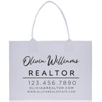 Realtor Tote Bag Personalized Business Tote Bag Custom Real Estate Agent Gift Bulk Business Logo Realtor Swag Real Estate Tote Bag