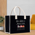 Realtor Tote Bag Personalized Business Tote Bag Custom Real Estate Agent Gift Bulk Business Logo Realtor Swag Real Estate Tote Bag