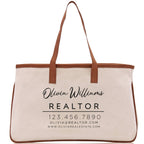 Realtor Tote Bag Personalized Business Tote Bag Custom Real Estate Agent Gift Bulk Business Logo Realtor Swag Real Estate Tote Bag