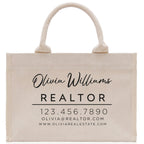 Realtor Tote Bag Personalized Business Tote Bag Custom Real Estate Agent Gift Bulk Business Logo Realtor Swag Real Estate Tote Bag