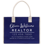 Realtor Tote Bag Personalized Business Tote Bag Custom Real Estate Agent Gift Bulk Business Logo Realtor Swag Real Estate Tote Bag