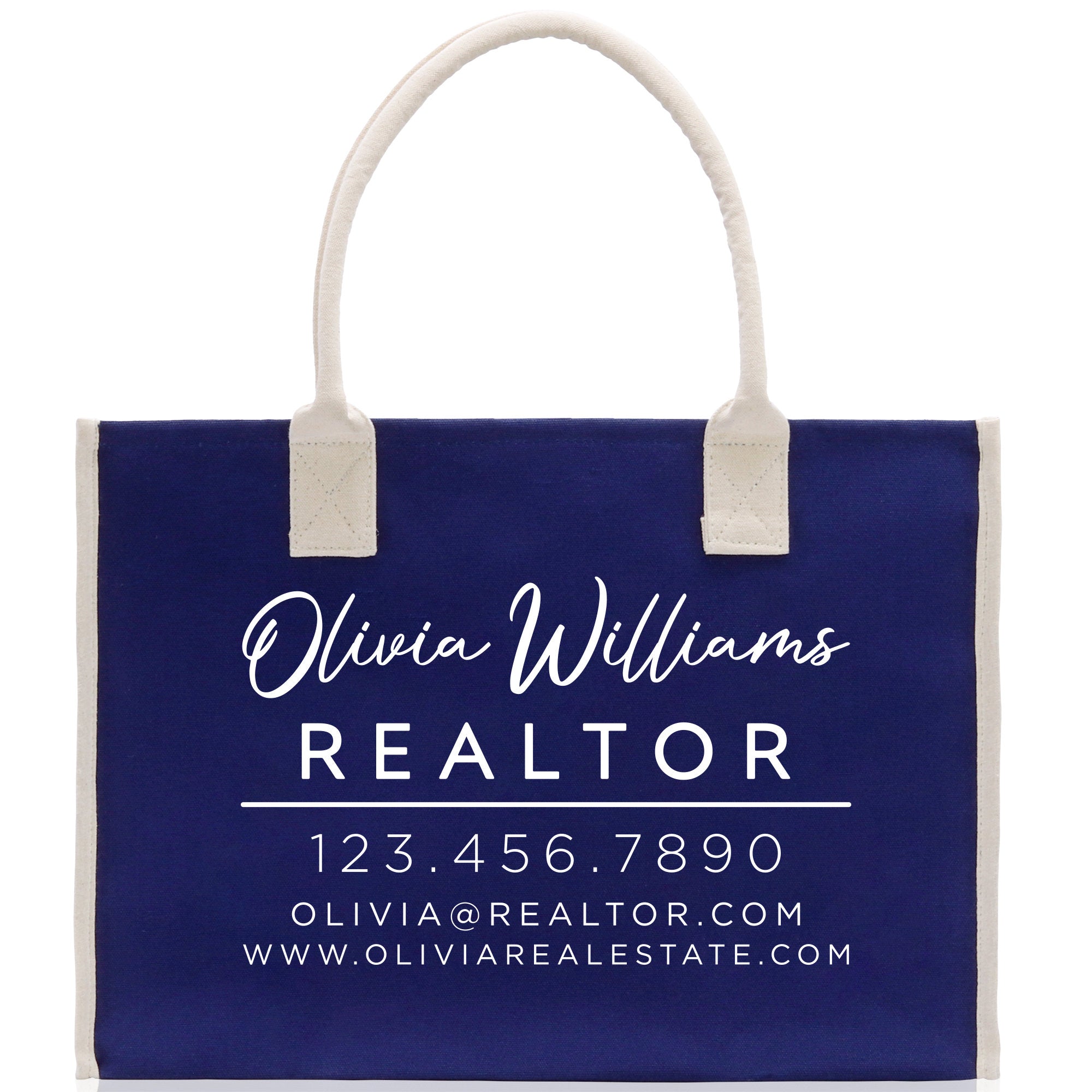 Realtor Tote Bag Personalized Business Tote Bag Custom Real Estate Agent Gift Bulk Business Logo Realtor Swag Real Estate Tote Bag