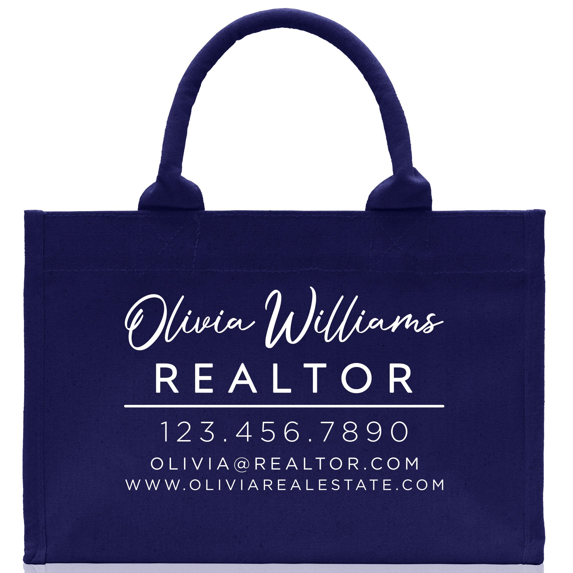Realtor Tote Bag Personalized Business Tote Bag Custom Real Estate Agent Gift Bulk Business Logo Realtor Swag Real Estate Tote Bag