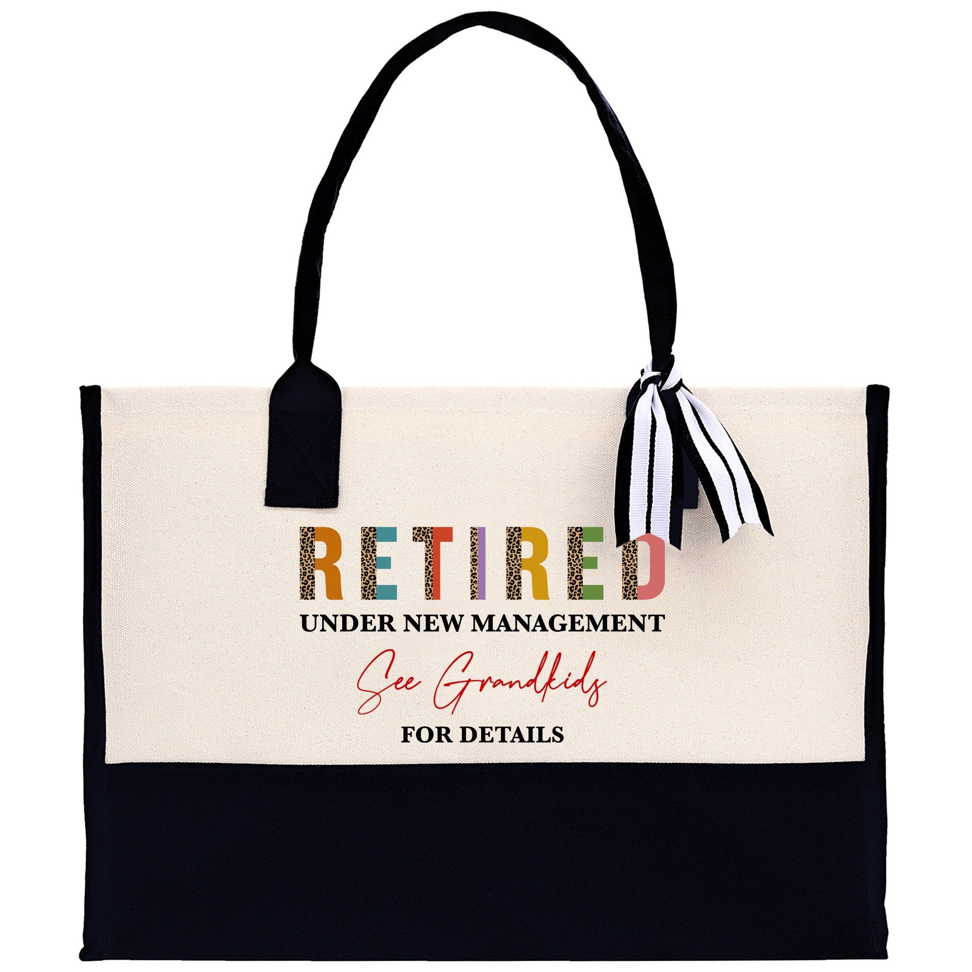 Retirement Cotton Canvas Tote Bag Retire Bag Retirement Party Bag Retired Woman Gift Grandma Gift Est 2024 Retirement Funny Bag