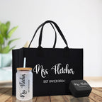 Mrs. Last Name Est Year Tote Bag Personalized Date Wedding Tote Bridal Shower Gift Honeymoon Gift Customized Wedding Gift Bridesmaid Gift