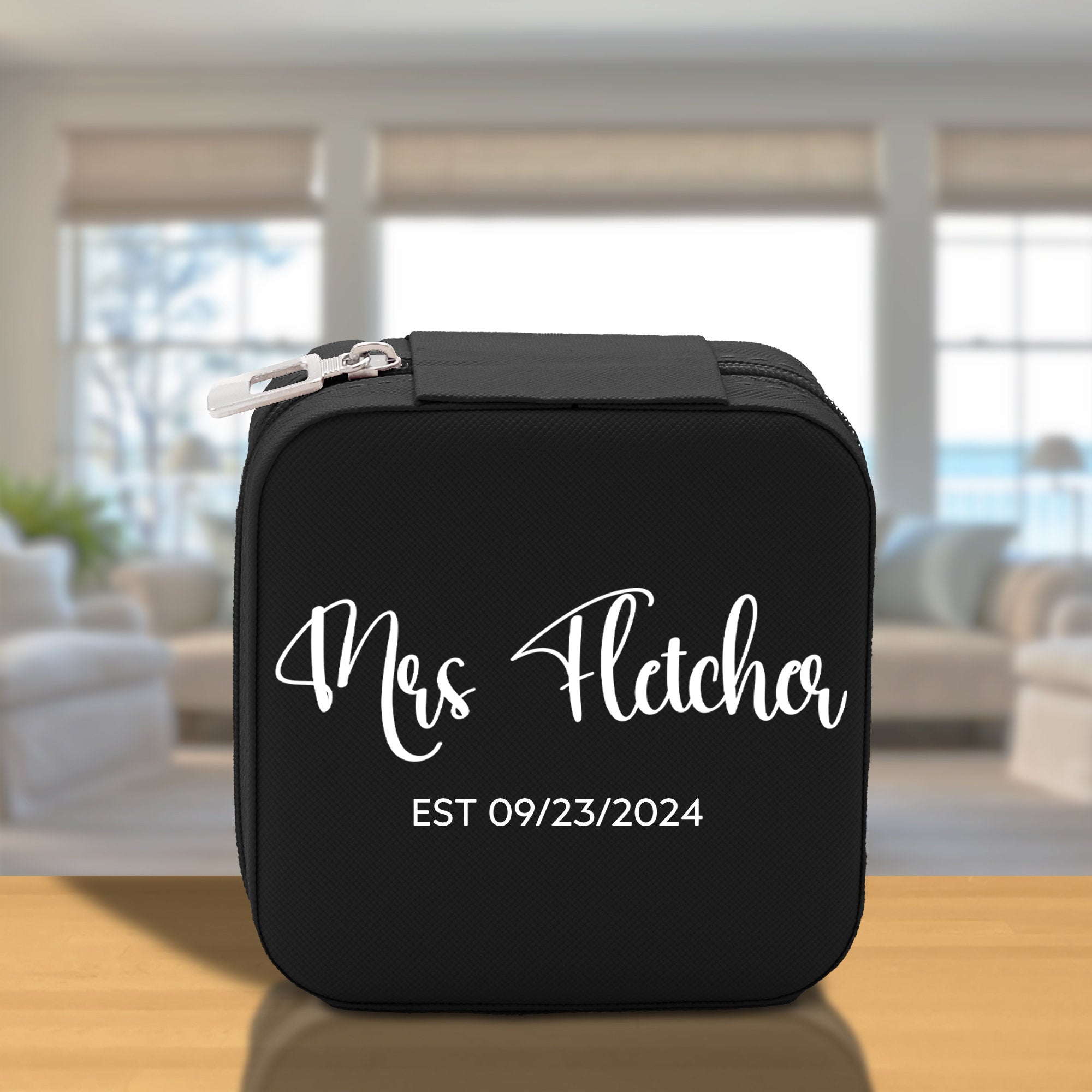 Mrs. Last Name Est Year Tote Bag Personalized Date Wedding Tote Bridal Shower Gift Honeymoon Gift Customized Wedding Gift Bridesmaid Gift