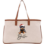 Labrador Retriever Custom Name Dog Cotton Canvas Tote Bag Custom Pet Lover Gift Pet Portrait Bag Personalized Pet Owner Gift Tote Bag