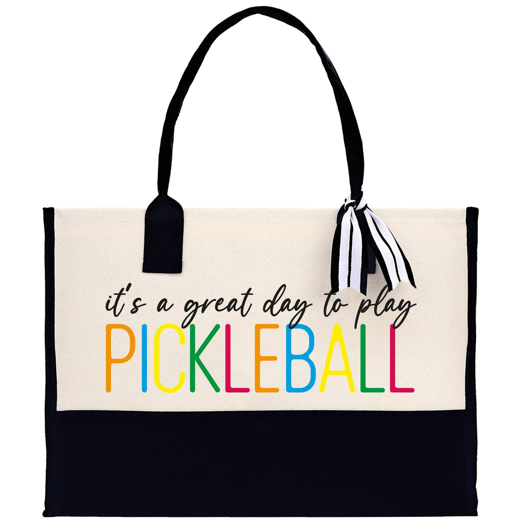 Pickleball Tote Bag Personalized Pickleball Party Favors Custom Pickleball Player Gift Pickleball Cotton Canvas Tote Bag