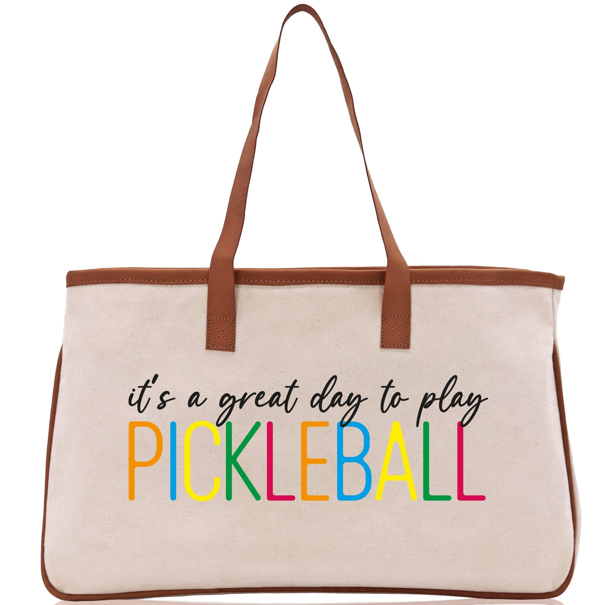 Pickleball Tote Bag Personalized Pickleball Party Favors Custom Pickleball Player Gift Pickleball Cotton Canvas Tote Bag