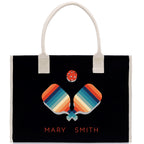 Pickleball Tote Bag Personalized Pickleball Party Favors Custom Pickleball Player Gift Pickleball Cotton Canvas Tote Bag