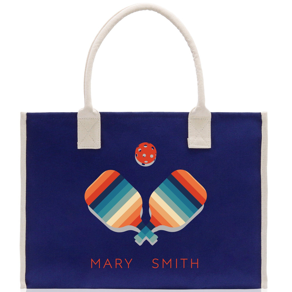 Pickleball Tote Bag Personalized Pickleball Party Favors Custom Pickleball Player Gift Pickleball Cotton Canvas Tote Bag