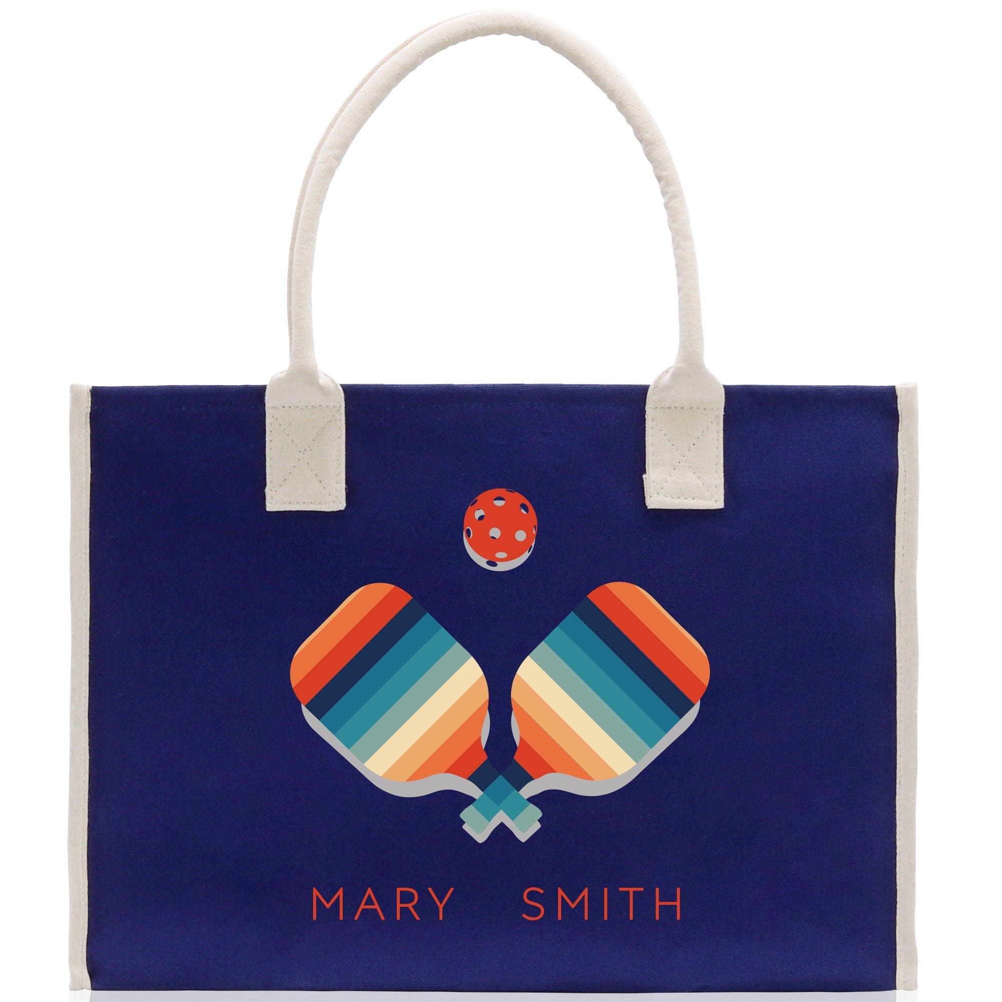 Pickleball Tote Bag Personalized Pickleball Party Favors Custom Pickleball Player Gift Pickleball Cotton Canvas Tote Bag