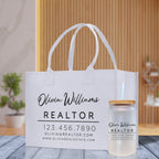 Realtor Tote Bag Personalized Business Tote Bag Custom Real Estate Agent Gift Bulk Business Logo Realtor Swag Real Estate Tote Bag