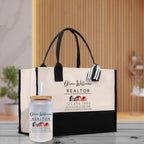 Realtor Tote Bag Personalized Business Tote Bag Custom Real Estate Agent Gift Bulk Business Logo Realtor Swag Real Estate Tote Bag