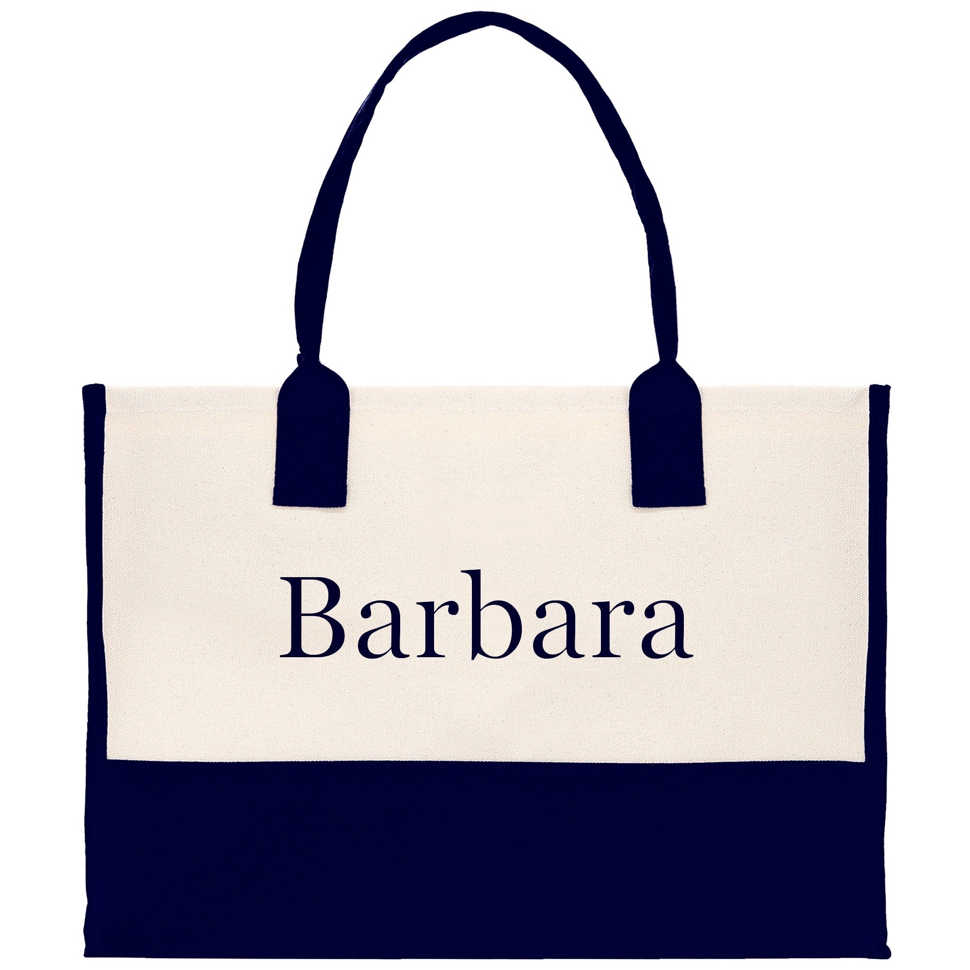 Monogram and Personalized Name Cotton Canvas Tote Bag Initial Tote Bag Letter Tote Bag Birthday Gift Bag Beach Bag Custom Monogrammed Bag