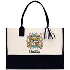 Personalized Name Bus Driver Cotton Canvas Tote Bag School Bus Driver Appreciation Gift Custom Bus Driver Bag Transit Driver Bag