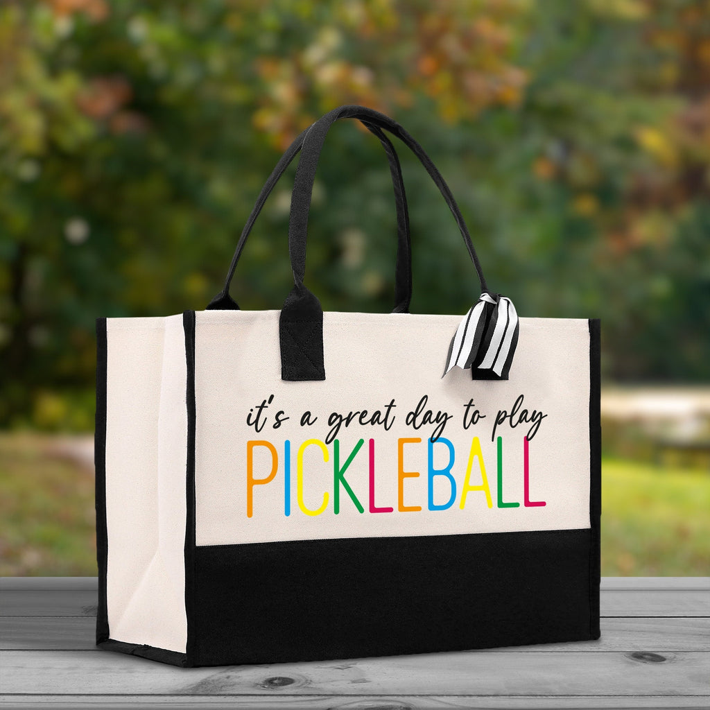 Pickleball Tote Bag Personalized Pickleball Party Favors Custom Pickleball Player Gift Pickleball Cotton Canvas Tote Bag