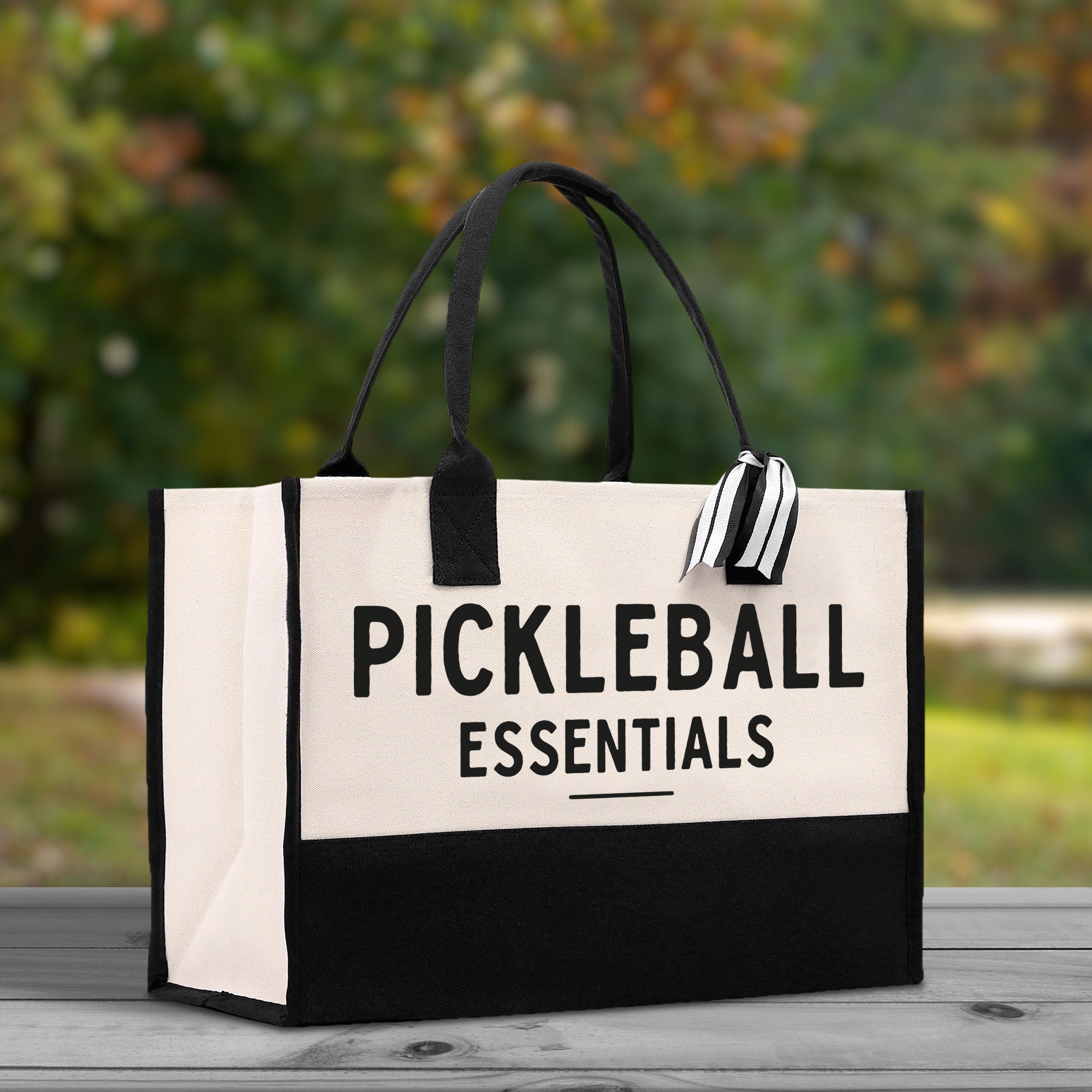 Pickleball Tote Bag Personalized Pickleball Party Favors Custom Pickleball Player Gift Pickleball Cotton Canvas Tote Bag