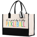Pickleball Tote Bag Personalized Pickleball Party Favors Custom Pickleball Player Gift Pickleball Cotton Canvas Tote Bag