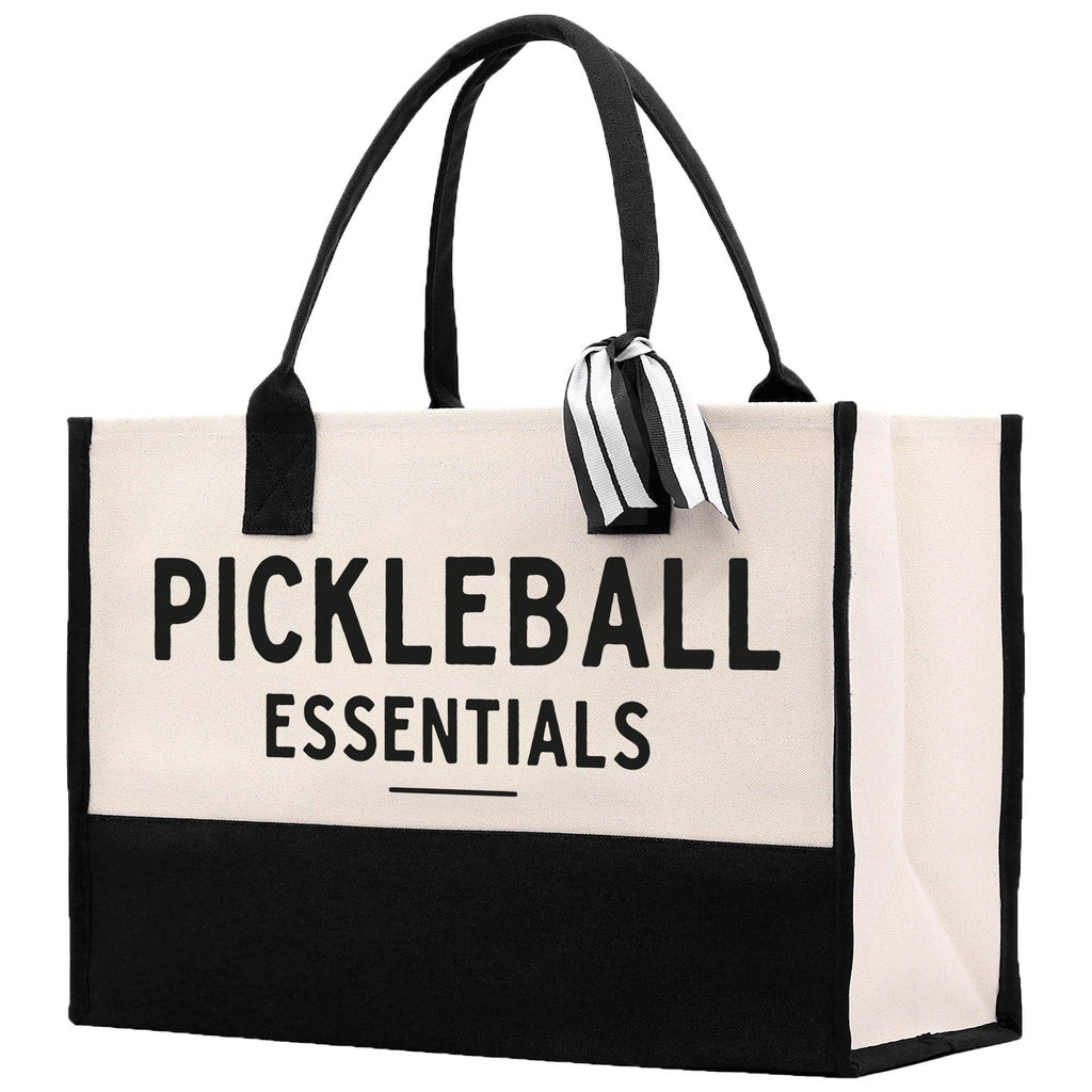 Pickleball Tote Bag Personalized Pickleball Party Favors Custom Pickleball Player Gift Pickleball Cotton Canvas Tote Bag
