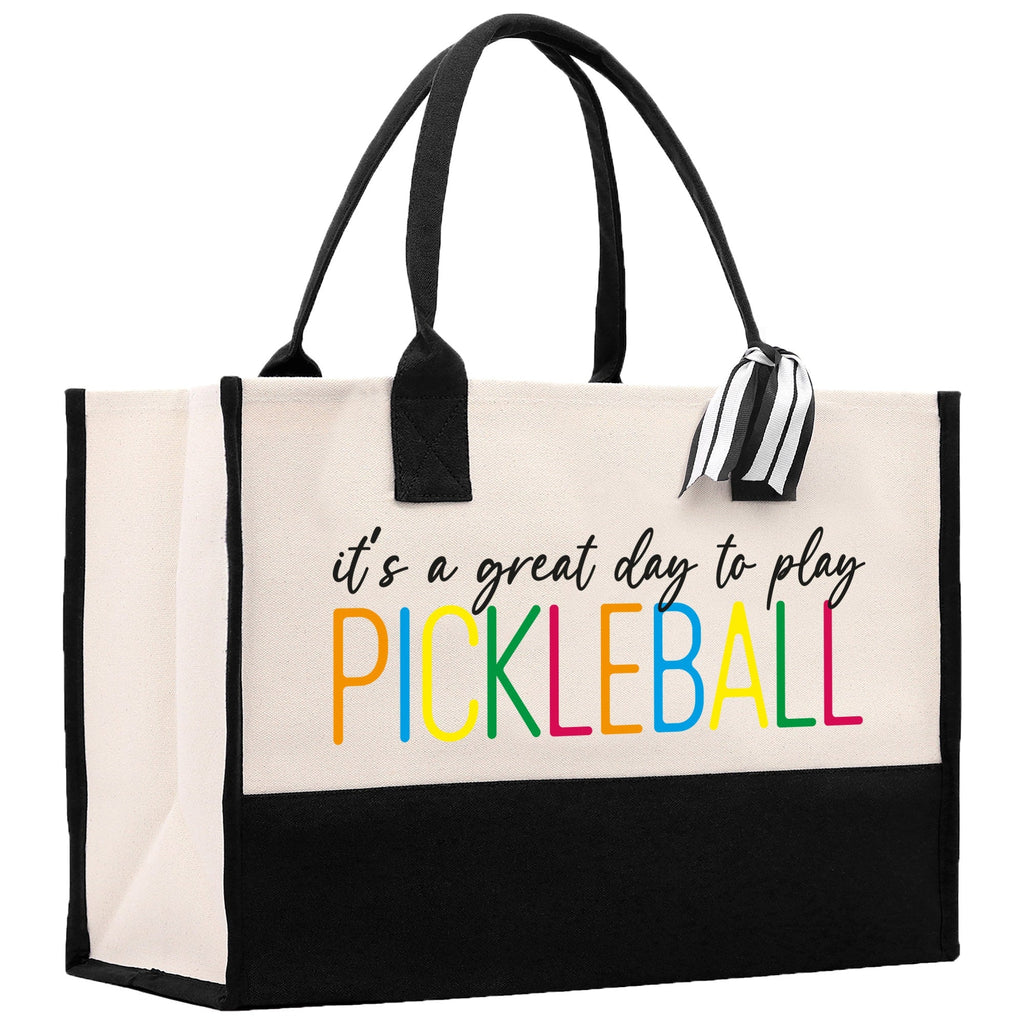 Pickleball Tote Bag Personalized Pickleball Party Favors Custom Pickleball Player Gift Pickleball Cotton Canvas Tote Bag