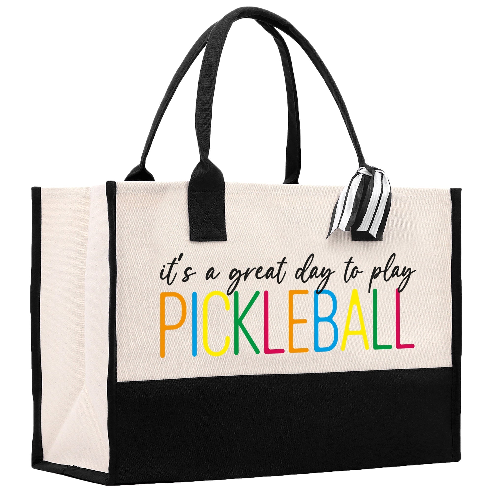 Pickleball Tote Bag Personalized Pickleball Party Favors Custom Pickleball Player Gift Pickleball Cotton Canvas Tote Bag