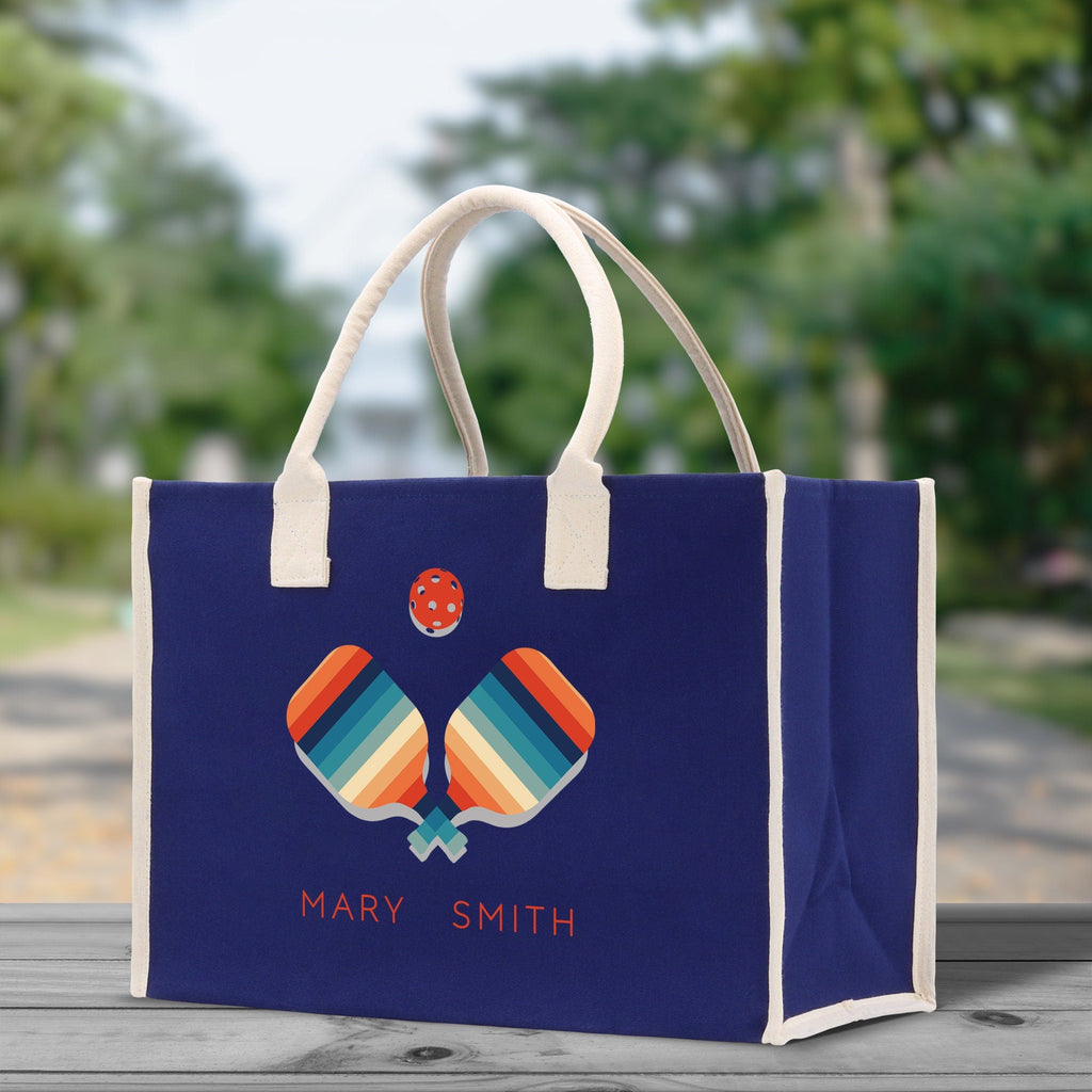 Pickleball Tote Bag Personalized Pickleball Party Favors Custom Pickleball Player Gift Pickleball Cotton Canvas Tote Bag