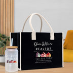 Realtor Tote Bag Personalized Business Tote Bag Custom Real Estate Agent Gift Bulk Business Logo Realtor Swag Real Estate Tote Bag