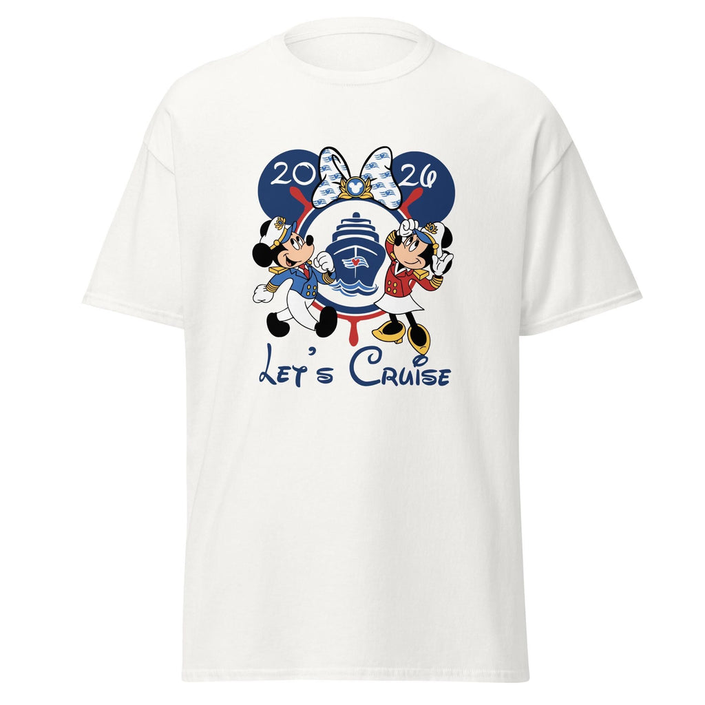 Disney 2026 Let's Cruise Mickey Minnie Vintage — Gildan Hoodie