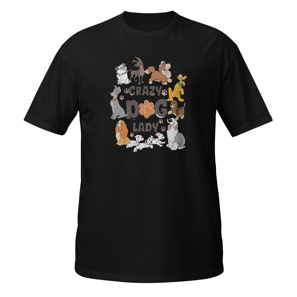 Crazy Dog Lady Disney Tee | Retro 101 Dalmatians Dogs Vintag — Gildan Sweatshirt