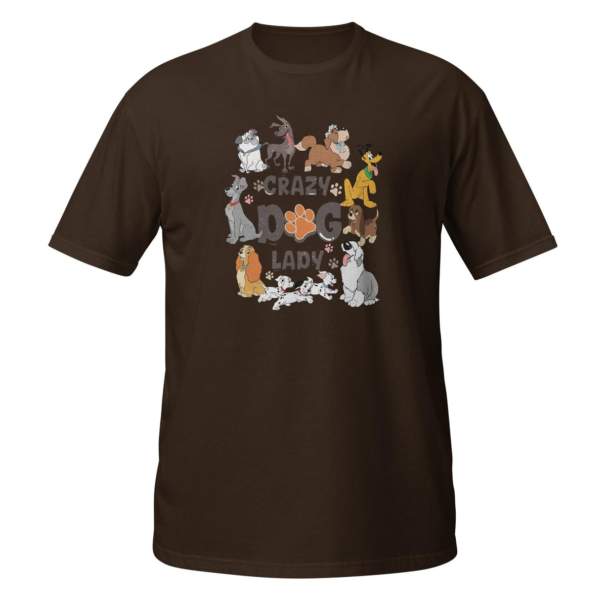 Crazy Dog Lady Disney Tee | Retro 101 Dalmatians Dogs Vintag — Gildan Sweatshirt