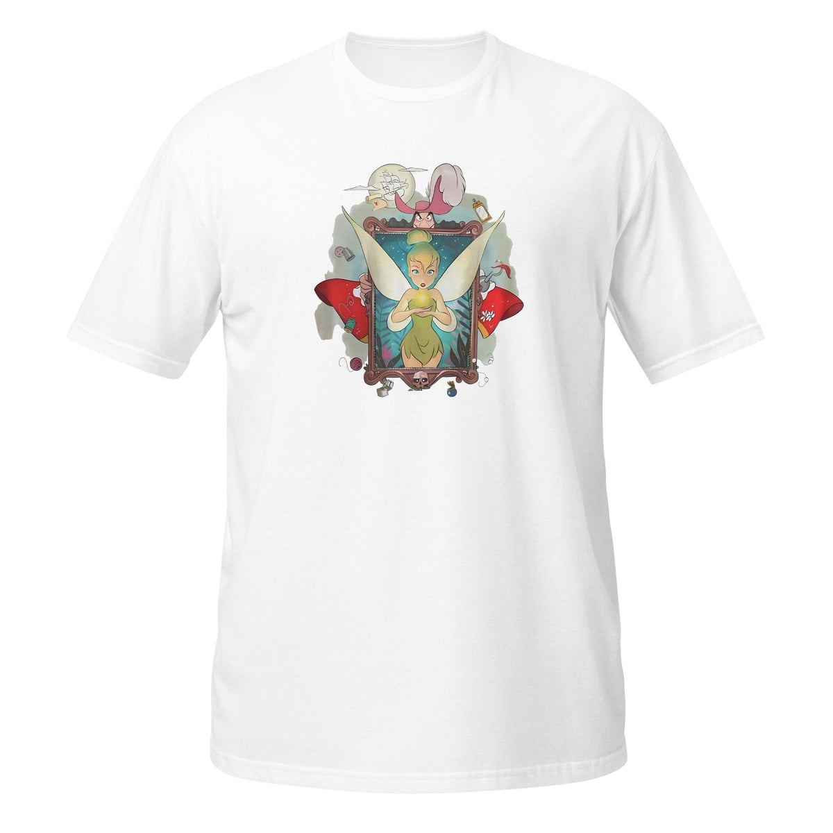 Retro 90s Disney Tinker Bell Vintage Tee | Peter Pan Fairy G — Gildan Sweatshirt