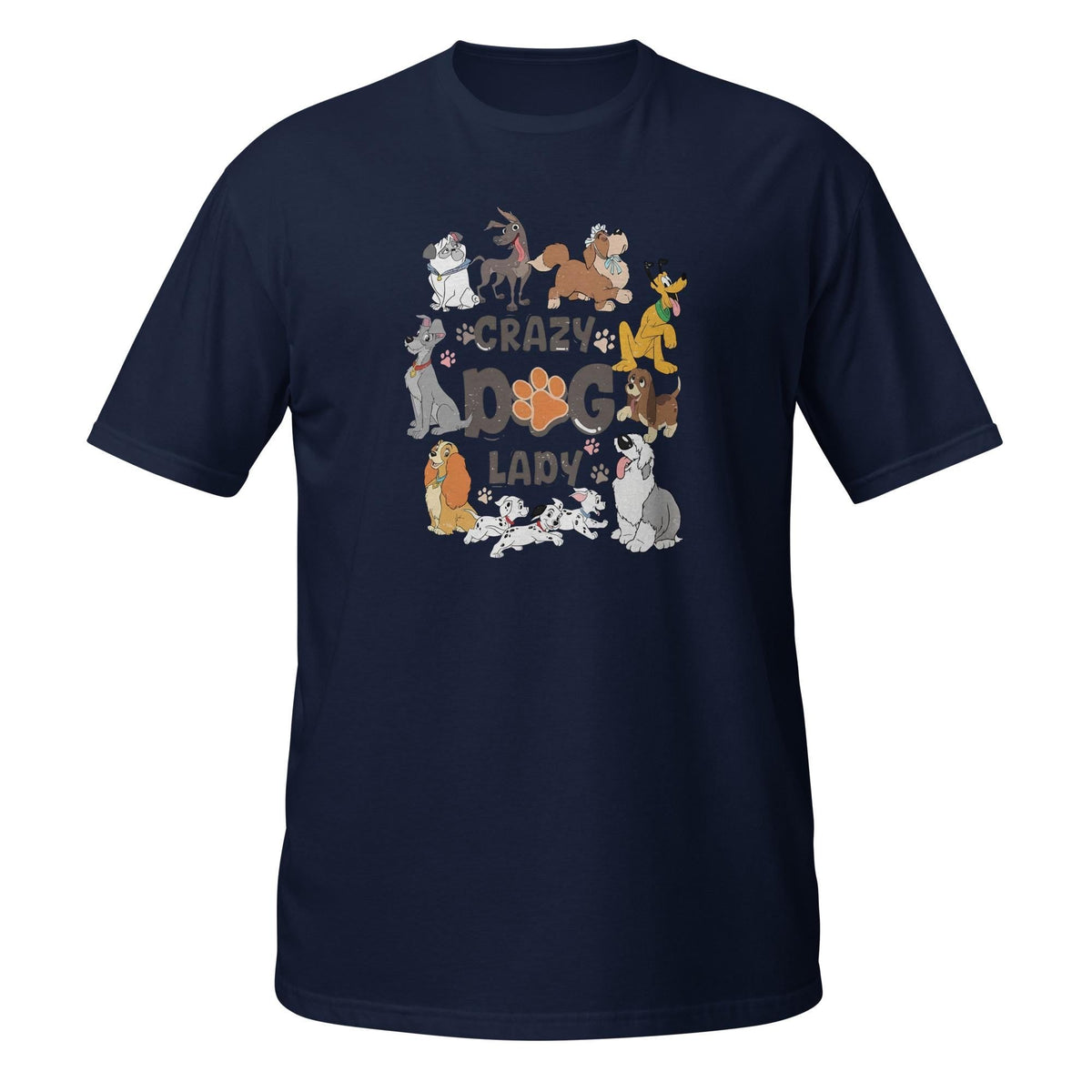 Crazy Dog Lady Disney Tee | Retro 101 Dalmatians Dogs Vintag — Gildan Sweatshirt