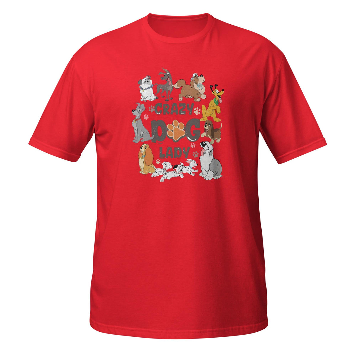 Crazy Dog Lady Disney Tee | Retro 101 Dalmatians Dogs Vintag — Gildan Sweatshirt