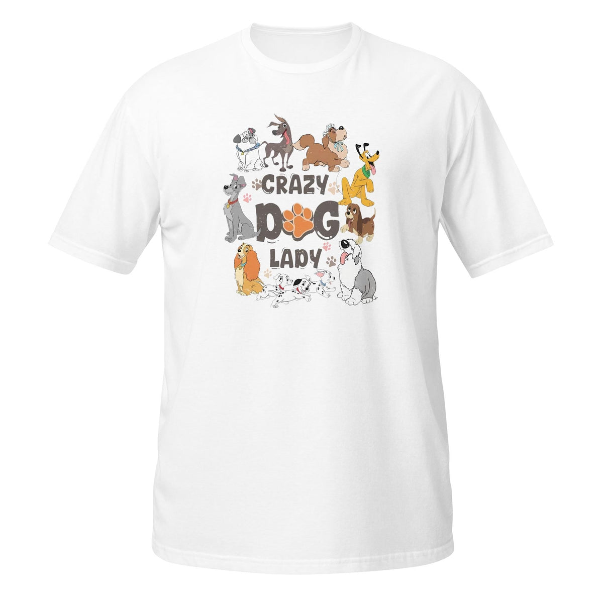 Crazy Dog Lady Disney Tee | Retro 101 Dalmatians Dogs Vintag — Gildan Sweatshirt
