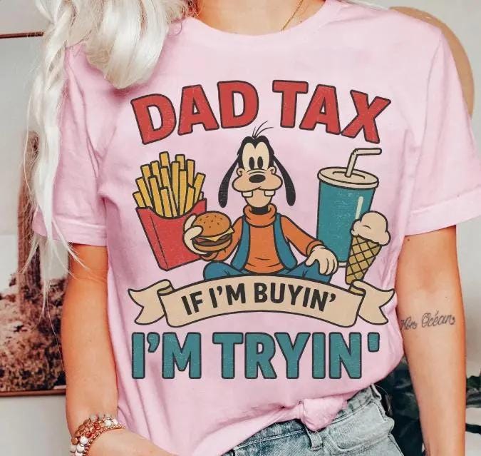 Retro Goofy Dad Tax — Gildan Sweatshirt