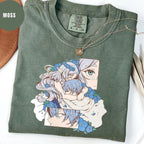 Frieren Beyond Journeys End Anime Tee Elf Mage Fantasy — Gildan Hoodie