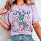 Comfort Colors Rex 4th of July Hot Dog — Gildan Hoodie