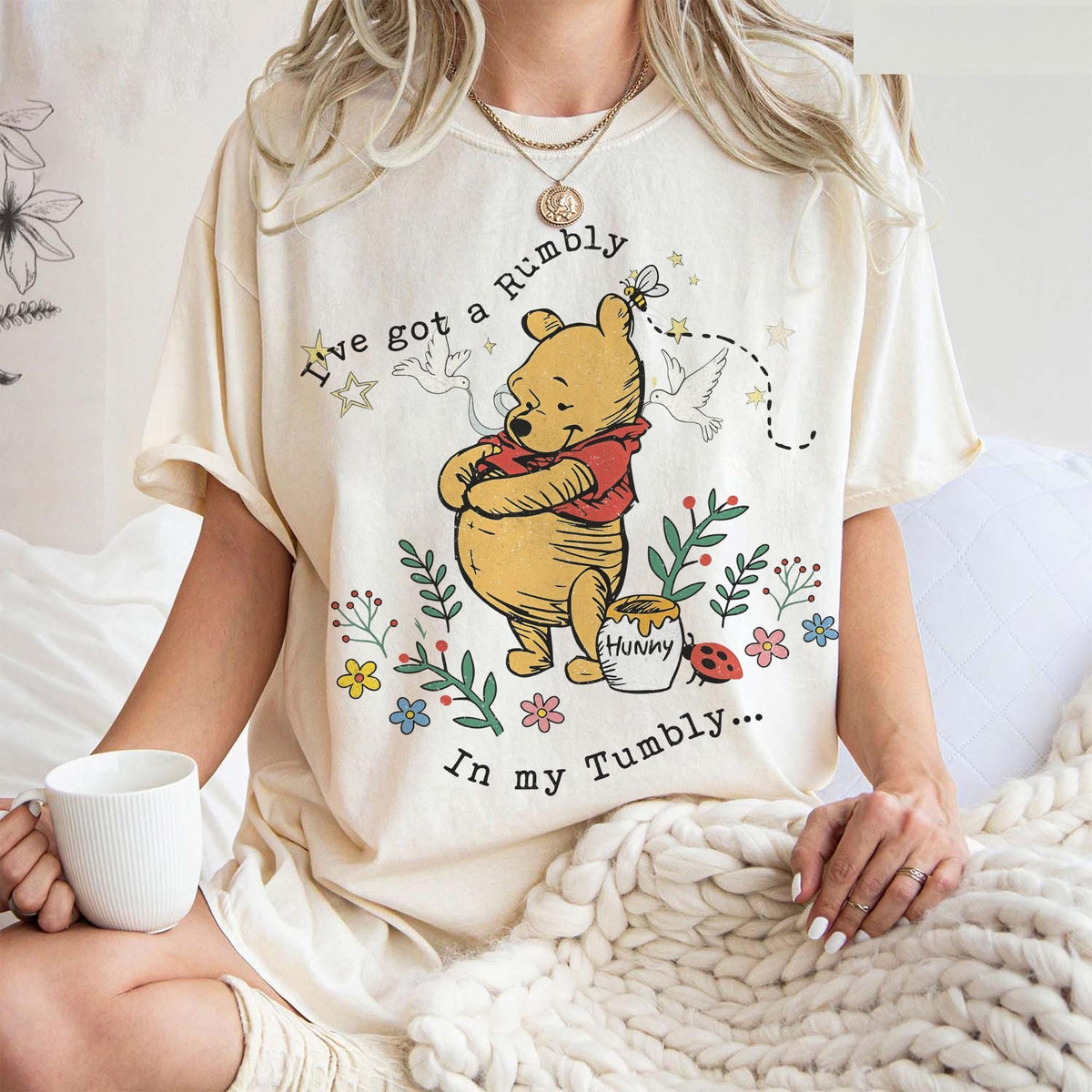 Comfort Colors Retro Winnie The Pooh Rumbly Tumbly — Comfort Colors Tee