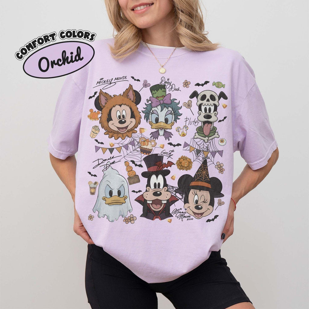 Comfort Color® Coquette Bows Disney Halloween Birthday — Gildan Hoodie