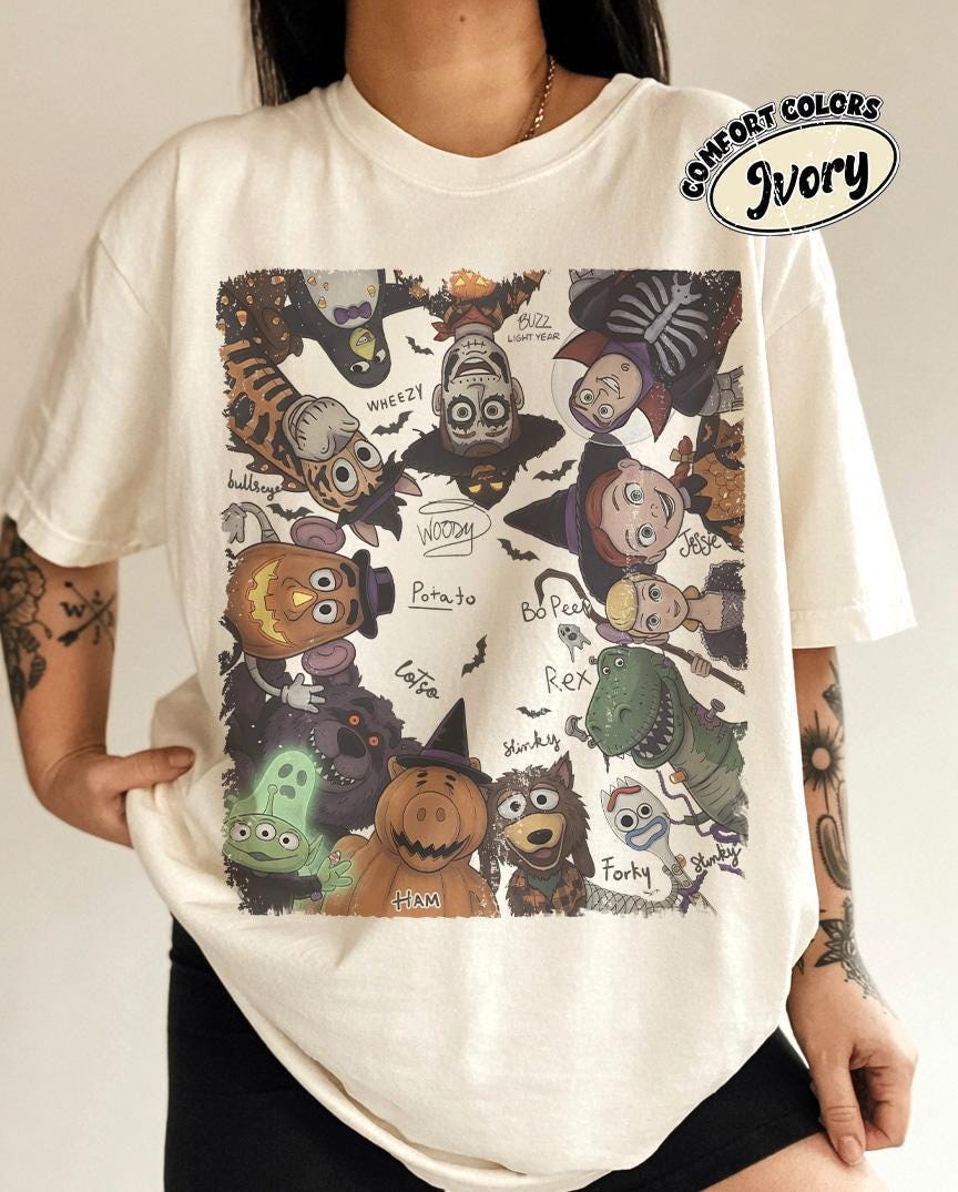 Retro Disney Toy Story Signature Halloween — Gildan Sweatshirt