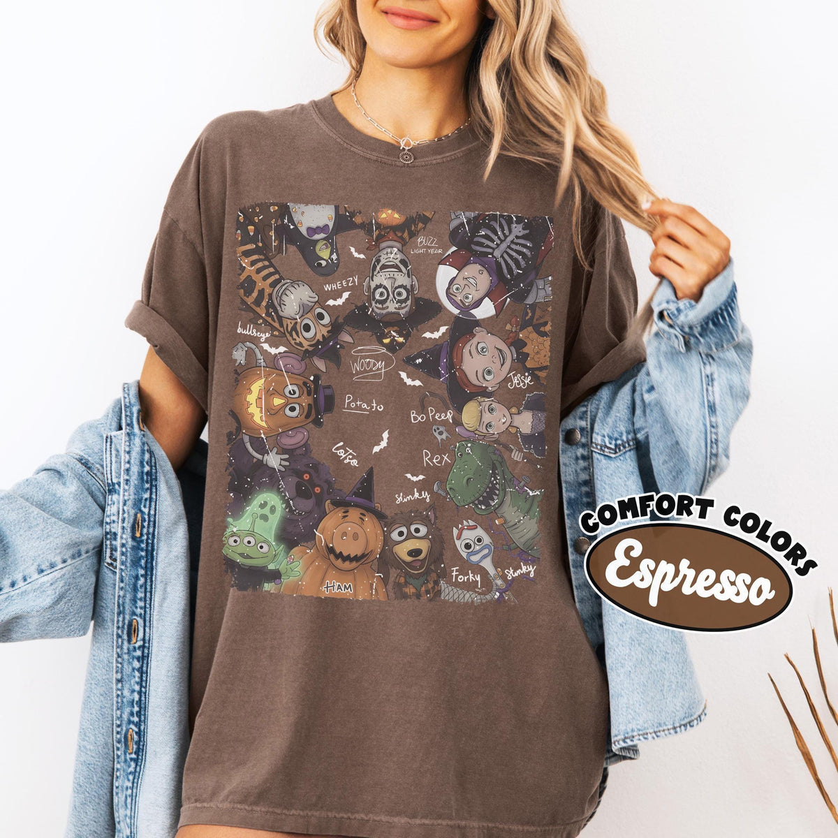 Retro Disney Toy Story Signature Halloween — Comfort Colors Tee